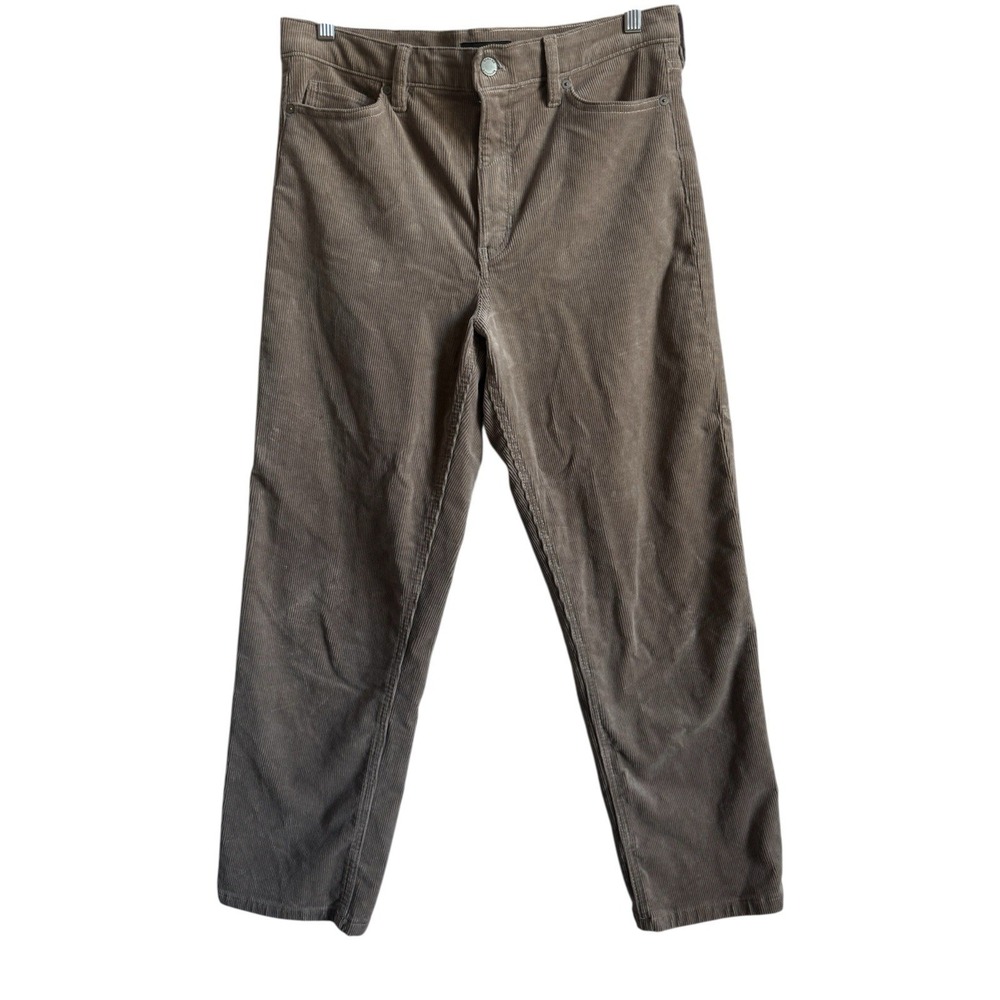 Banana Republic Women's High‎ Rise Straight Leg Tan Corduroy Pants Size 30